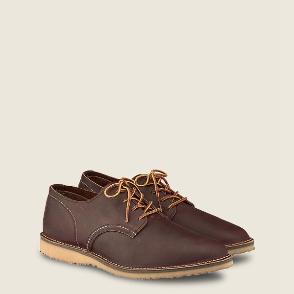 Red Wing Oxford Erkek - Weekender – Rough & Tough Deri - Kahverengi - 75QMSTOEK